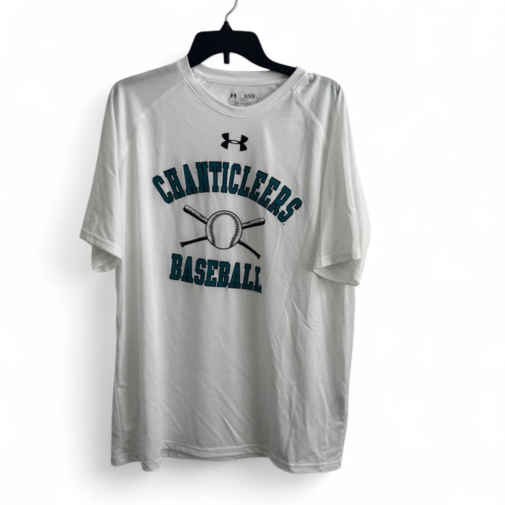 Under Armour White Chanticleers Baseball Tee NWT